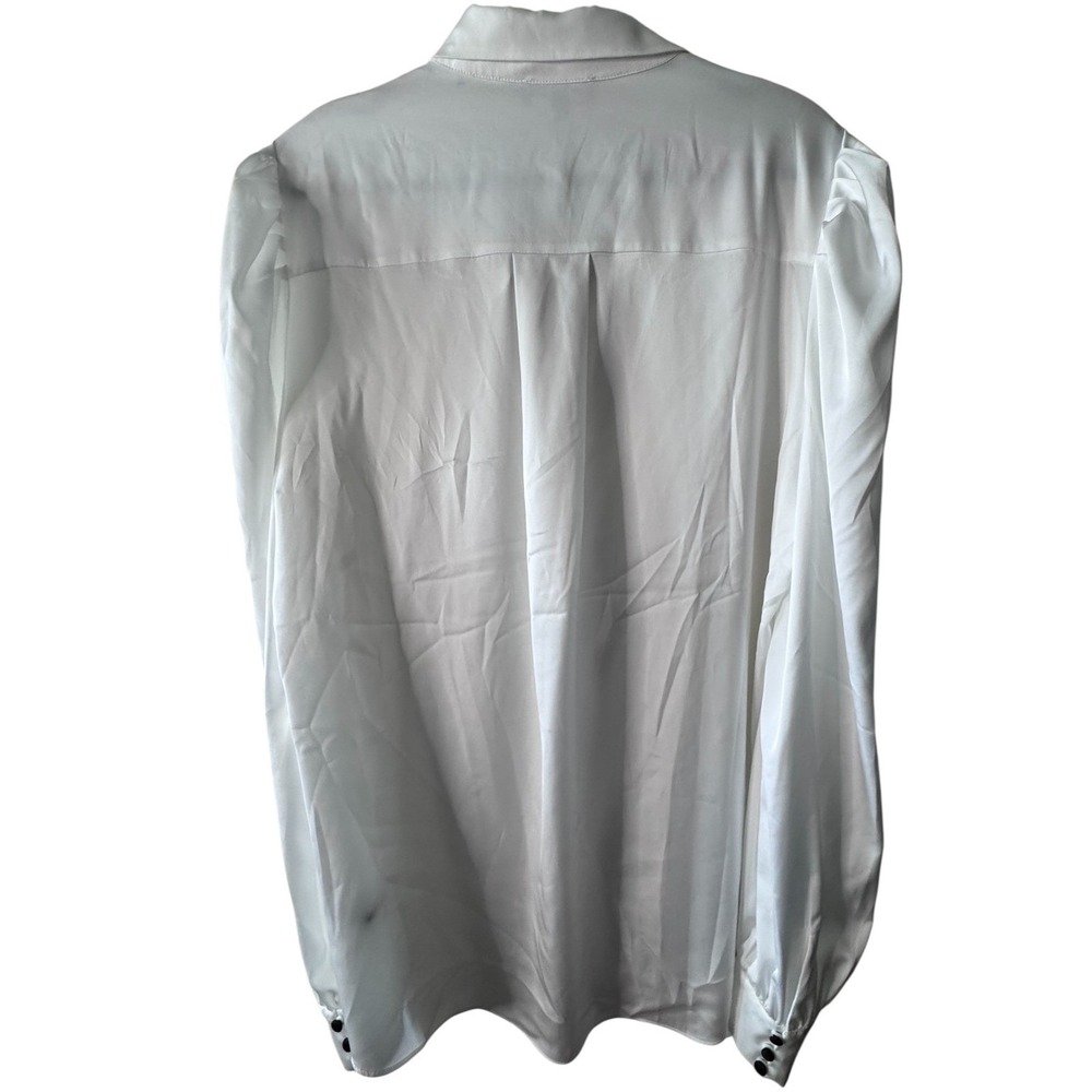 Generation Love‎ Arly Bow Blouse White Black Long Sleeve XL Top NWT (G) - Picture 5 of 11